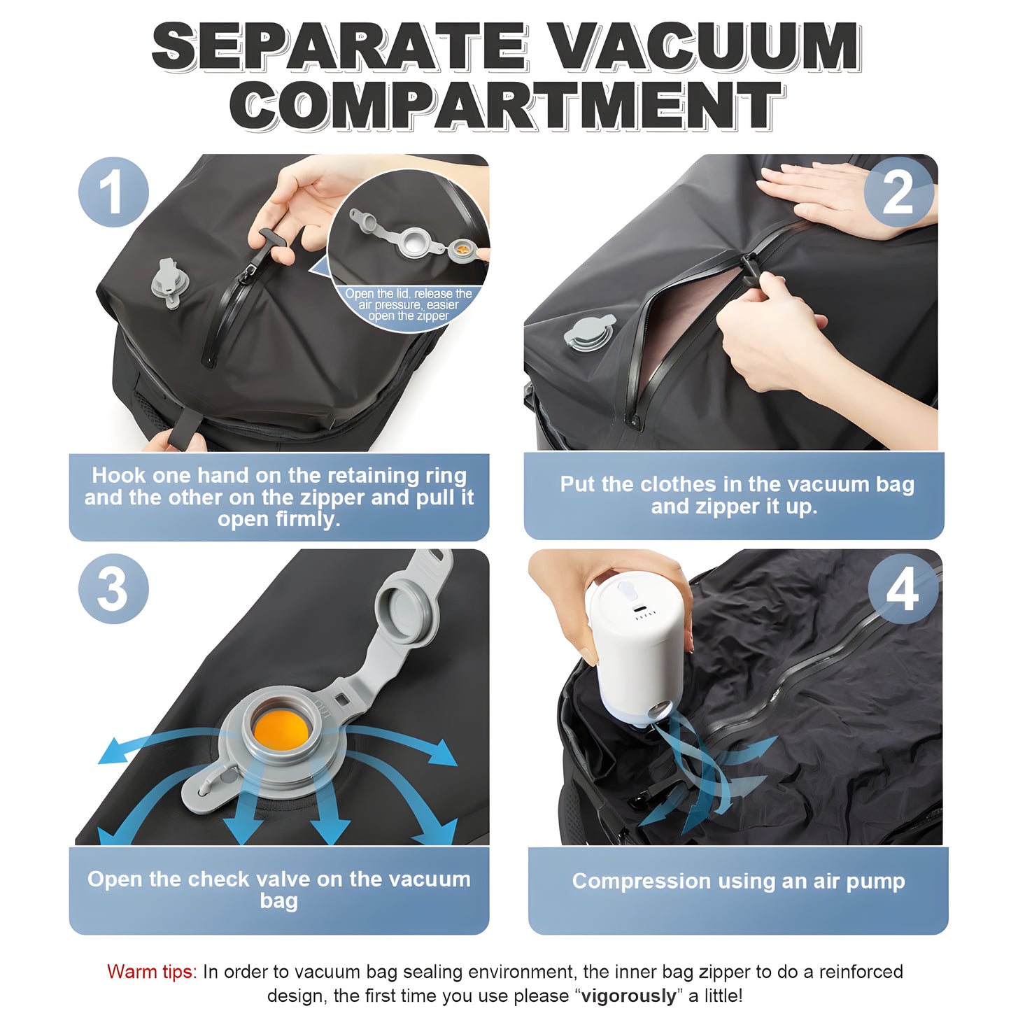 StashBag Vacuum Backpack - The backpack that transforms the way you travel