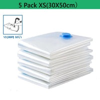Vacuum Compression Bags (5 pcs) — Store Comforters, Blankets & Jackets, Reusable & Airtight