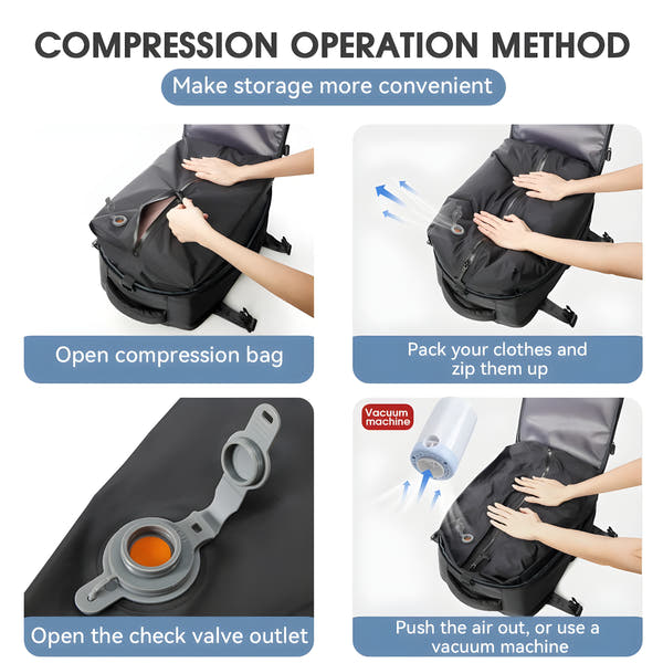 StashBag Vacuum Backpack - The backpack that transforms the way you travel
