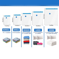 Vacuum Compression Bags (5 pcs) — Store Comforters, Blankets & Jackets, Reusable & Airtight