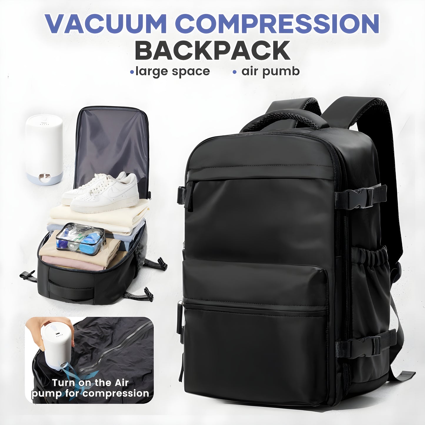 StashBag Vacuum Backpack - The backpack that transforms the way you travel